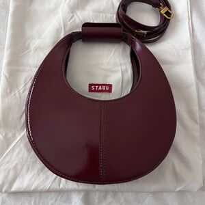 STAUD Burgundy Shoulder Bag